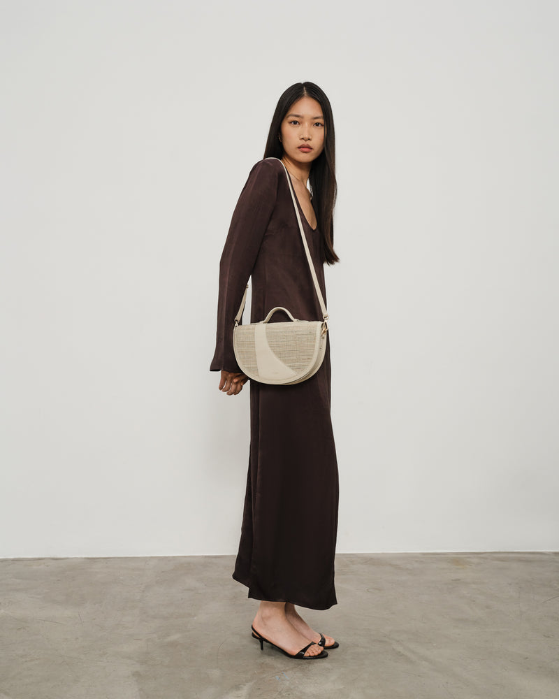 Cream Nuri Top Handle Bag