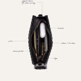 Black Ana Top Handle Bag
